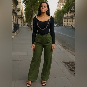 Black body suit with chain  S